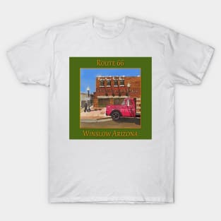 Corner in Winslow Arizona, Route 66, Eagles song Take it Easy T-Shirt